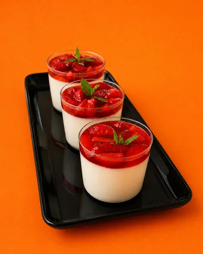 Panna Cotta Çilekli