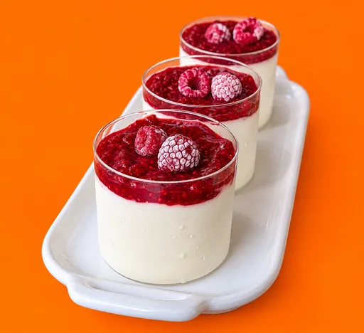 Frambuazlı Panna Cotta